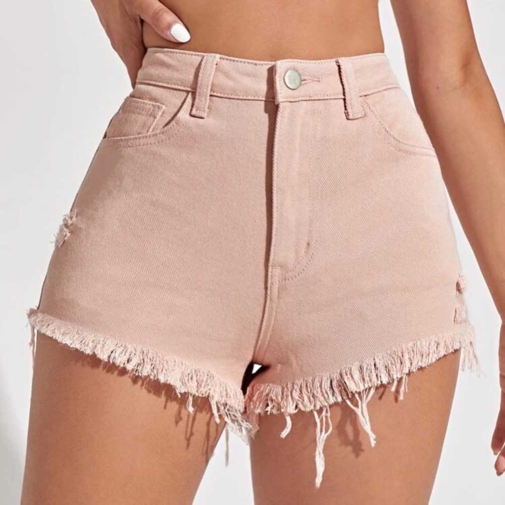 Ripped Jean shorts